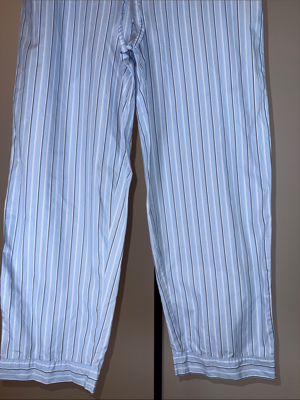 Lauren Ralph Lauren Blue Striped 100% Cotton Pajama Set | Size M - Picture 10 of 13